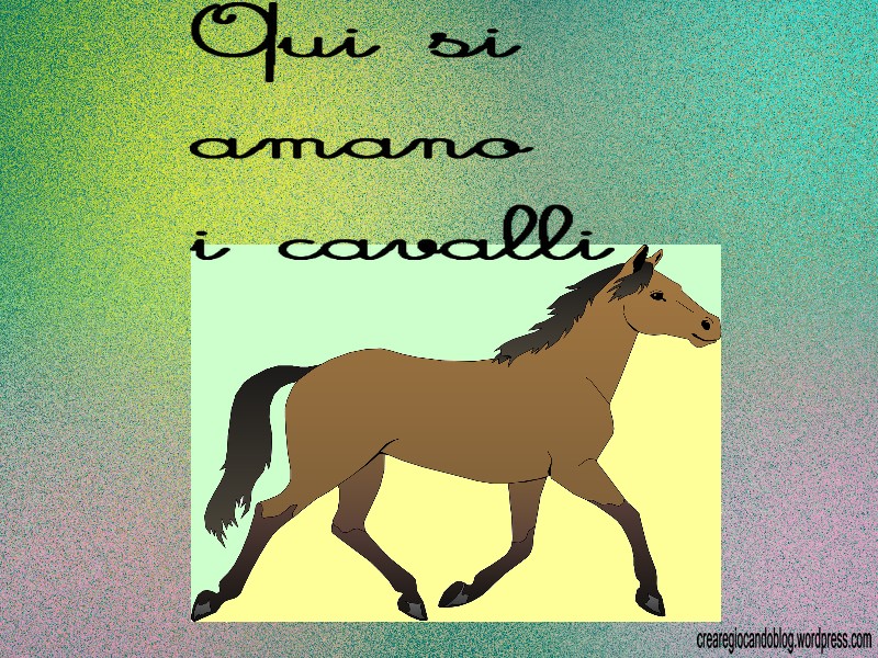 cartello cavallo