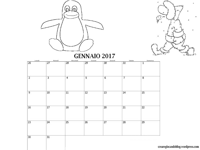 calendario-mese-gennaio-2017