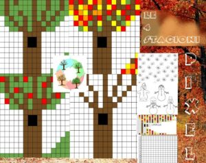 LE 4 STAGIONI, ESTATE, PRIMAVERA, AUTUNNO ED INVERNO IN PIXEL ART CON CODICI