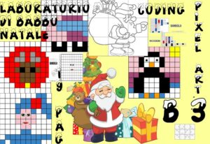 IL LABORATORIO DI NATALE DEI PICCOLI, 19 PAGINE CON SUGGERIMENTI PER CODING E PIXEL ART