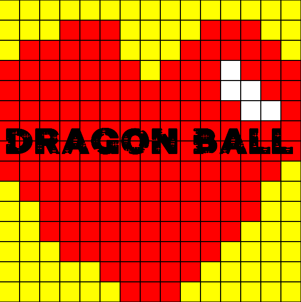 PIXEL ART DRAGON BALL CUORE