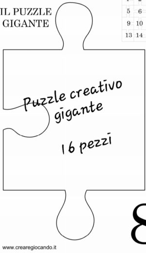 104. MAXI PUZZLE 16 PEZZI DA PARETE